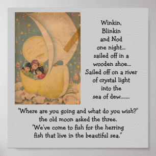 Poster a-5 winkin, blinkin et hochement de tête