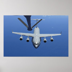 Poster A C-17 Globemaster III approaches the boom