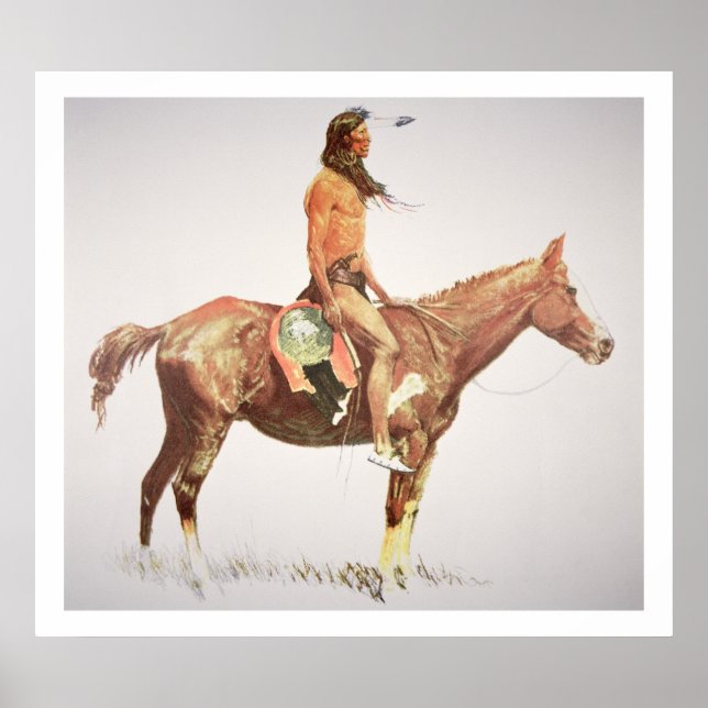 Poster A Cheyenne Brave, 1901 (Devant)