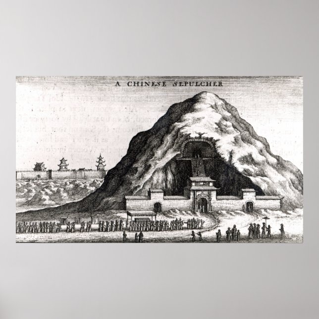 Poster A Chinese Sepulcher, 1669 (Devant)