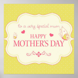 Poster A Happy Mother's Day Greeting Card
