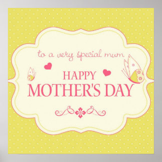 Poster A Happy Mother's Day Greeting Card