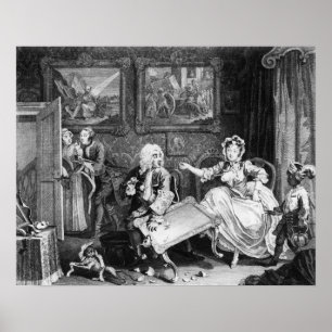 Poster A Harlot's Progress, plaque II, Quarrels