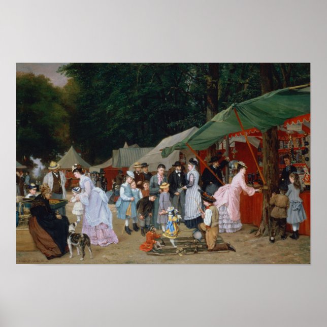 Poster À La Foire, 1877 (Devant)