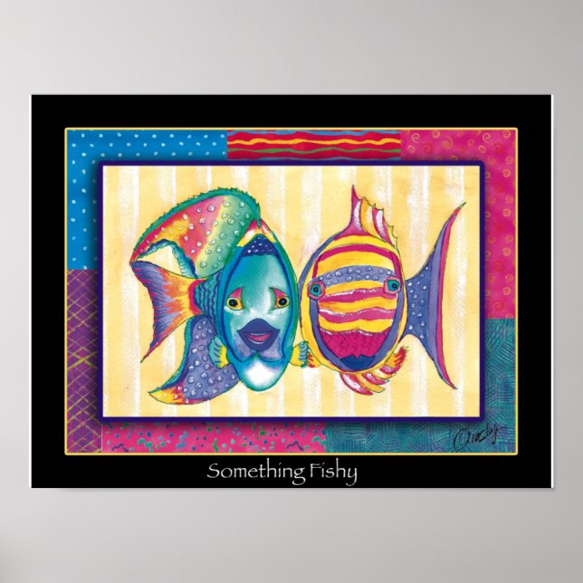 Poster à la pêche (Devant)