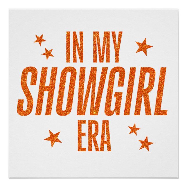 Poster À l'ère de ma Showgirl (Devant)