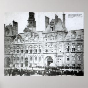 Poster A l'extérieur de l'Hôtel de Ville