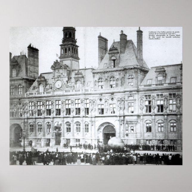Poster A l'extérieur de l'Hôtel de Ville (Devant)