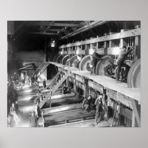 Poster À l'intérieur de l'usine Deadwood Terra Gold Stamp