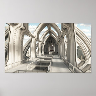 Poster À l'intérieur d'une ville future