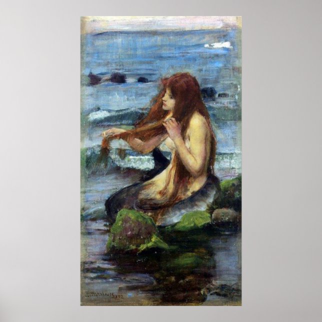 Poster A Mermaid (study) (Devant)