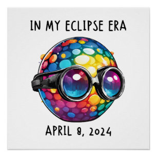 Poster À mon ère d'éclipse solaire 2024