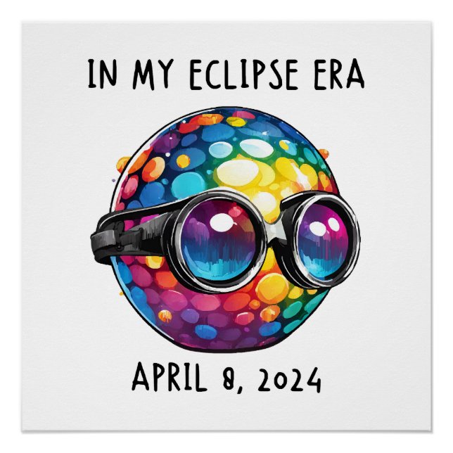 Poster À mon ère d'éclipse solaire 2024 (Devant)