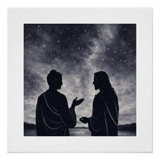 Poster A Quiet Dialogue Under the Stars