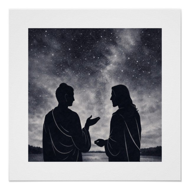 Poster A Quiet Dialogue Under the Stars (Devant)