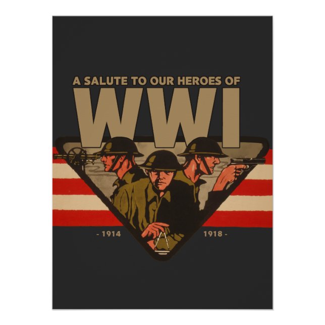 Poster A Salute To Our Heroes of WWI  (Devant)