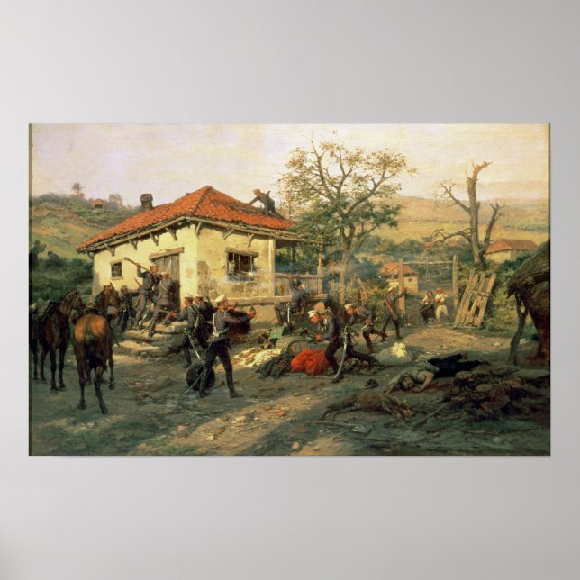 Poster A Scene from the Russian-Turkish War (Devant)