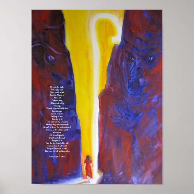 Poster À travers la vallée (Devant)