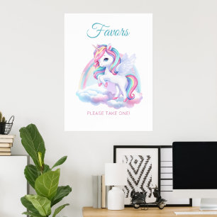 Poster à une fête d'anniversaire magique.