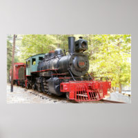 Poster à vapeur Locomotive