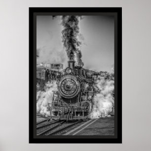 Poster à vapeur Locomotive
