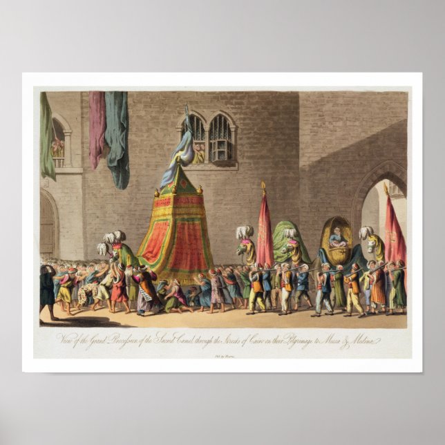 Poster A View of the Grand Procession of the Sacred Camel (Devant)