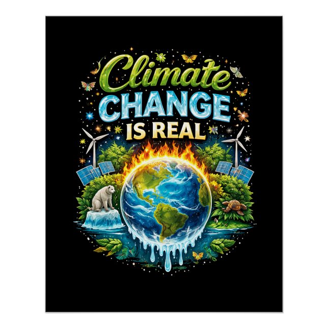 Poster A Warming World (Devant)