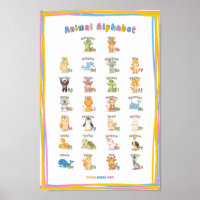 Poster A-Z Animal Alphabet - Croissance Tous Les J