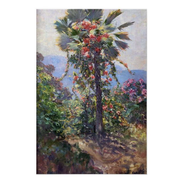 Poster Abbott Fuller Graves Vins à fleurs sur palmier (Devant)