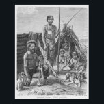 Poster aborigènes du Queensland gravé d'une photo<br><div class="desc">Les aborigènes du Queensland de l'école anglaise, gravés d'une photographie de E. Krell, de "The History of Mankind", vol.1, par le professeur Friedrich Ratzel, 1896, située dans une collection privée. Les aborigènes du Queensland, gravés d'une photographie de E. Krell, de "L'histoire de l'humanité", Vol.1, par le Prof. Friedrich Ratzel, 1896...</div>