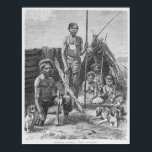 Poster aborigènes du Queensland gravé d'une photo<br><div class="desc">Les aborigènes du Queensland de l'école anglaise, gravés d'une photographie de E. Krell, de "The History of Mankind", vol.1, par le professeur Friedrich Ratzel, 1896, située dans une collection privée. Les aborigènes du Queensland, gravés d'une photographie de E. Krell, de "L'histoire de l'humanité", Vol.1, par le Prof. Friedrich Ratzel, 1896...</div>