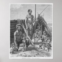aborigènes du Queensland gravé d'une photo