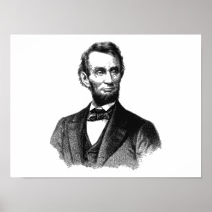 Poster Abraham Lincoln 1865 "Le grand émancipateur"