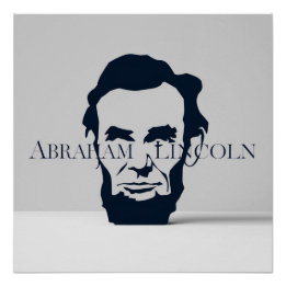 Poster Abraham Lincoln Elegance Serif Typographie