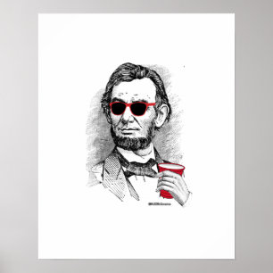 Poster Abraham Lincoln Parti Animal