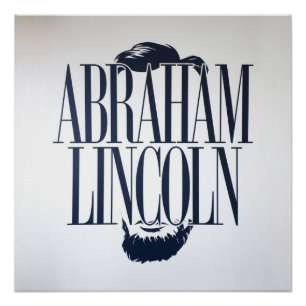 Poster Abraham Lincoln'est pas la sagesse des mots