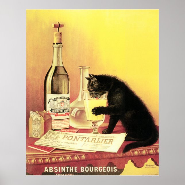 Poster Absinthe Bourgeois Grande copie (Devant)