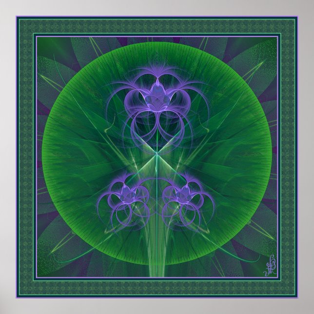 Poster Absinthe Tulips Mandala (Devant)