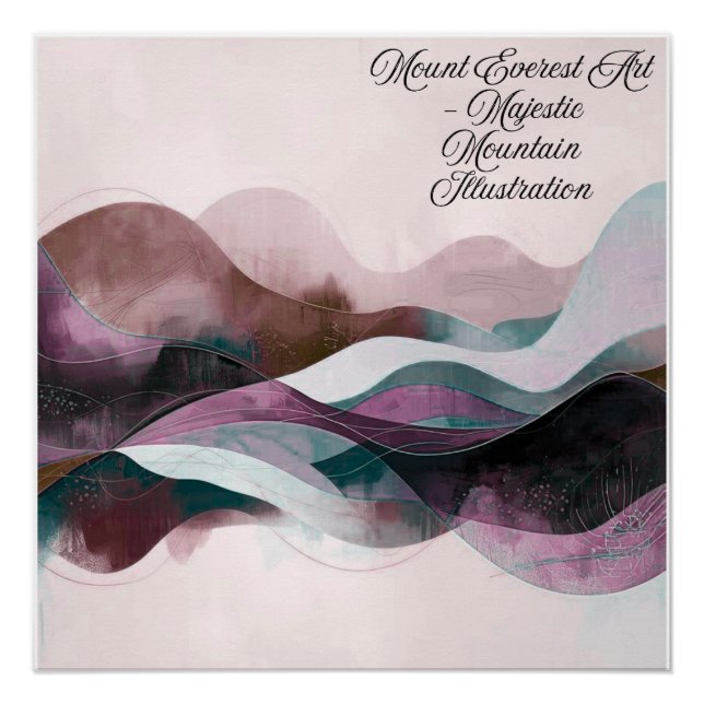 Poster Abstract Art Design | Modern Minimalist (Devant)