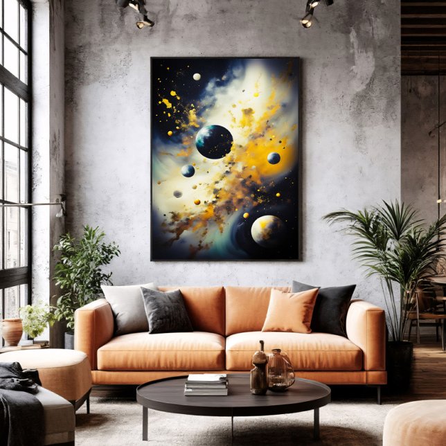 Poster Abstract Cosmos: Planets in Dance (Créateur téléchargé)