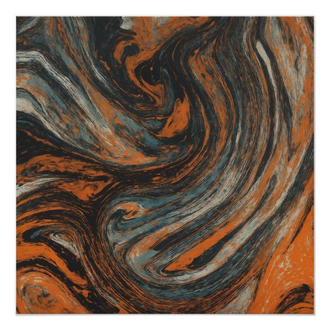 Poster Abstraction Terrestre  (Devant)