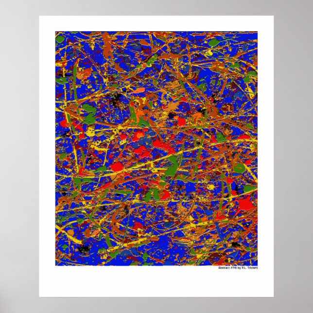 Poster Abstrait #741 (Devant)