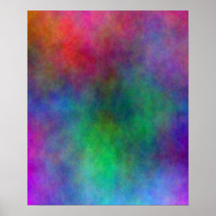 Poster Abstrait Color Splash