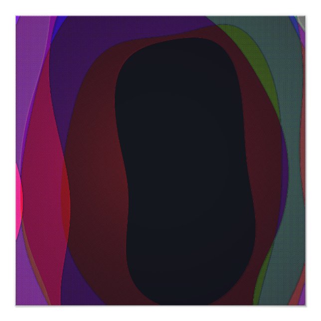 Poster Abstrait couleur foncé 716 (Devant)