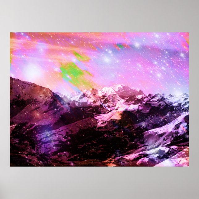 Poster Abstrait Crystal Summit (Devant)