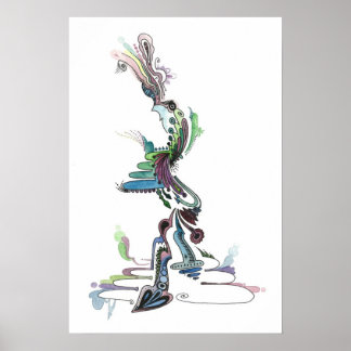 Poster Abstrait d'aquarelle n° 16
