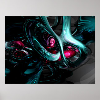 Poster Abstrait Dark Secrets