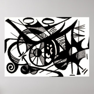 Poster Abstrait de la révélation