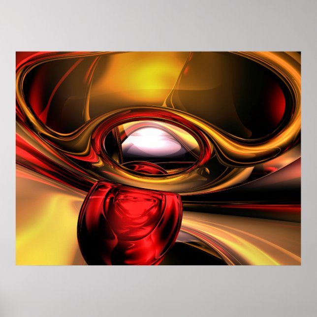 Poster Abstrait de l'oeil des dieux (Devant)
