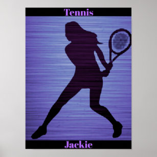Poster Abstrait de tennis